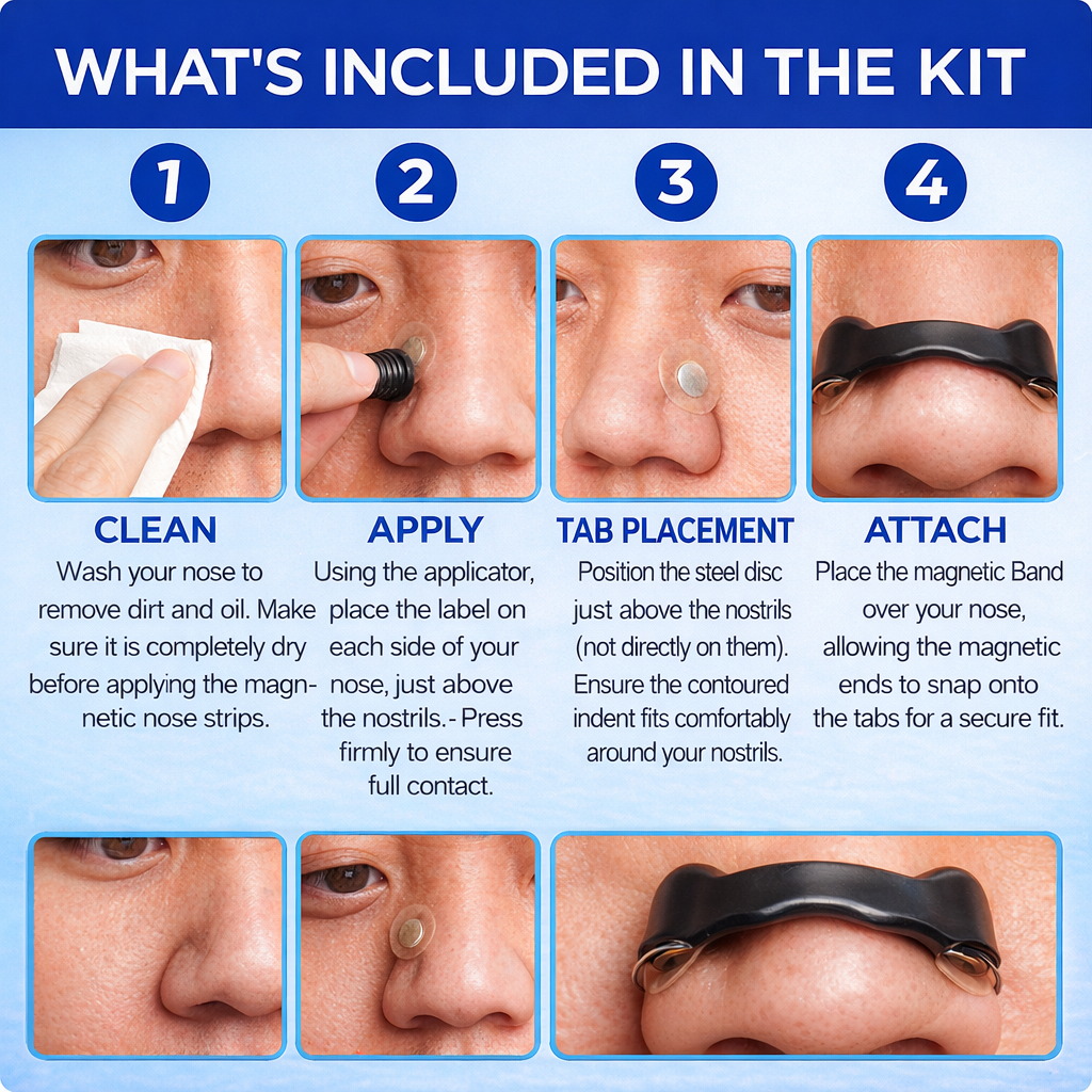 Magnetic Nasal Strips – Breathe Better Instantly-lootzy