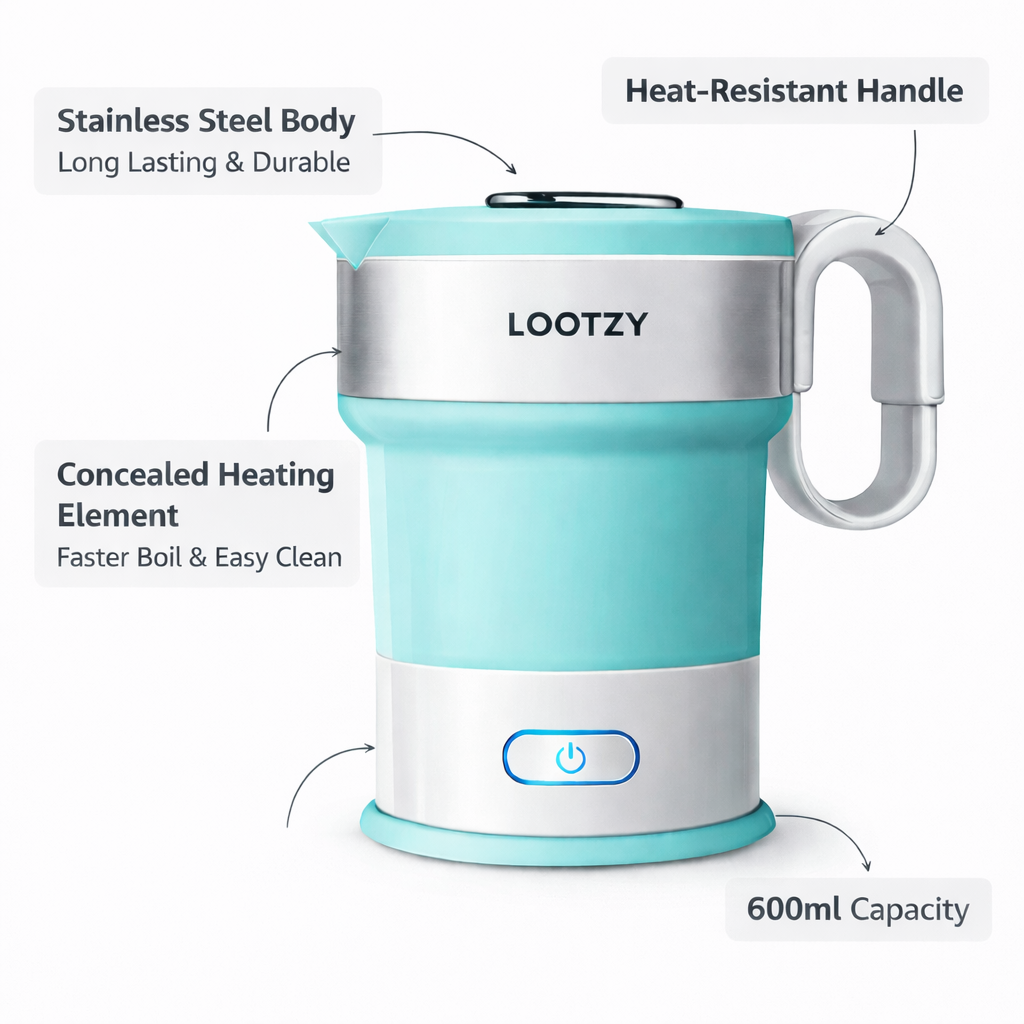 Lootzy™ QuickBoil Electric Kettle