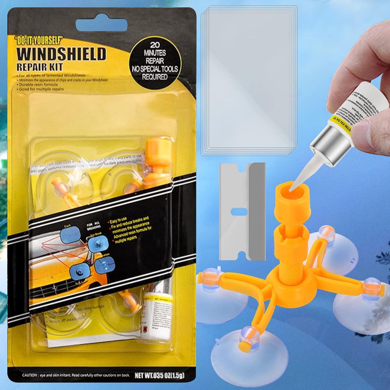 🔧 Windshield Repair Resin – Quick & Easy Crack & Chip Repair Kit