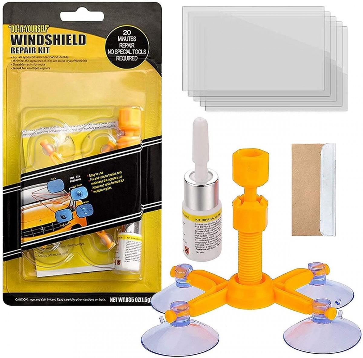 🔧 Windshield Repair Resin – Quick & Easy Crack & Chip Repair Kit