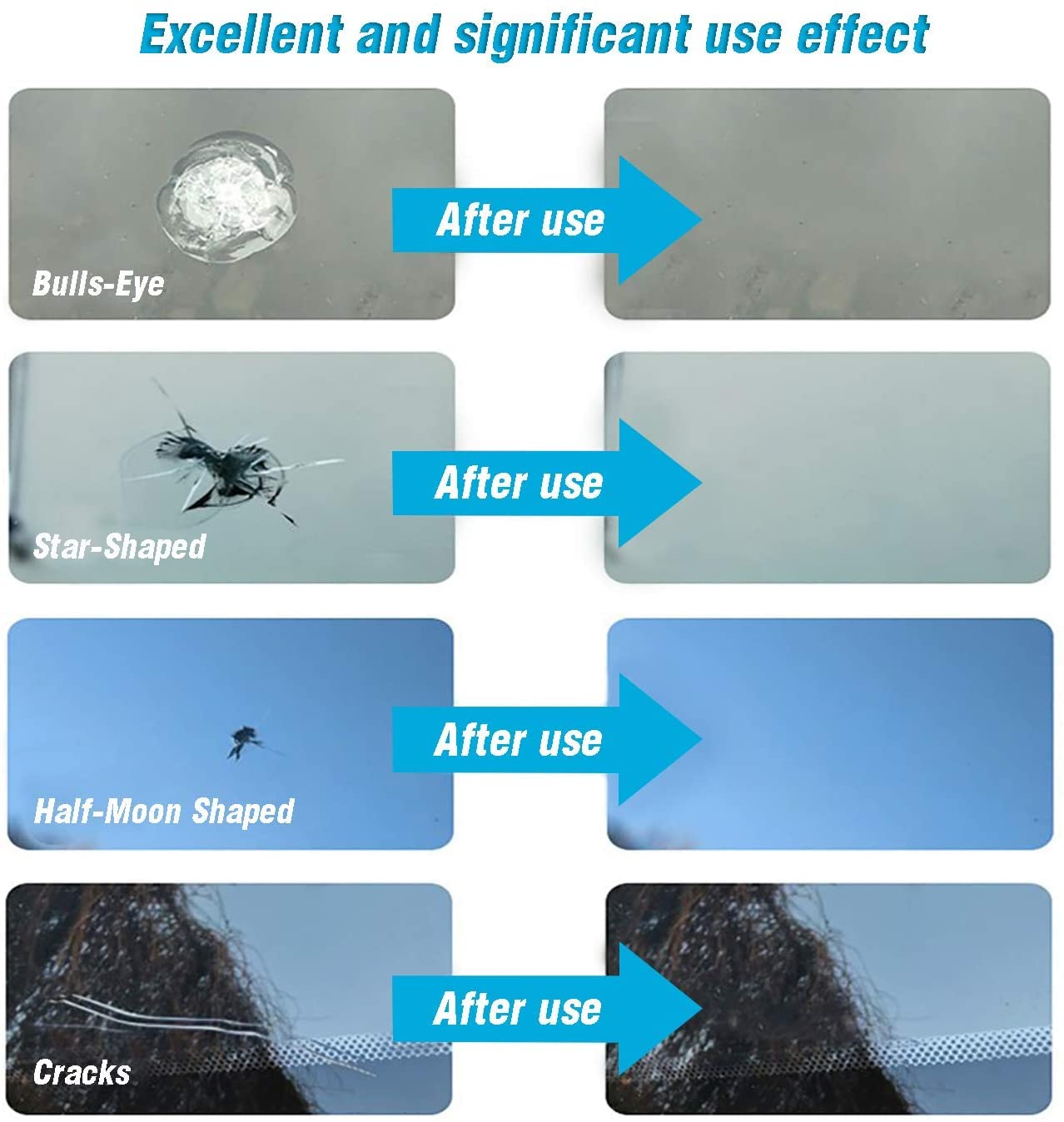 🔧 Windshield Repair Resin – Quick & Easy Crack & Chip Repair Kit